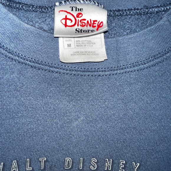 Vintage Disney Store disney Studios Winnie the Pooh Eeyore blue sweatshirt Med - Picture 9 of 9